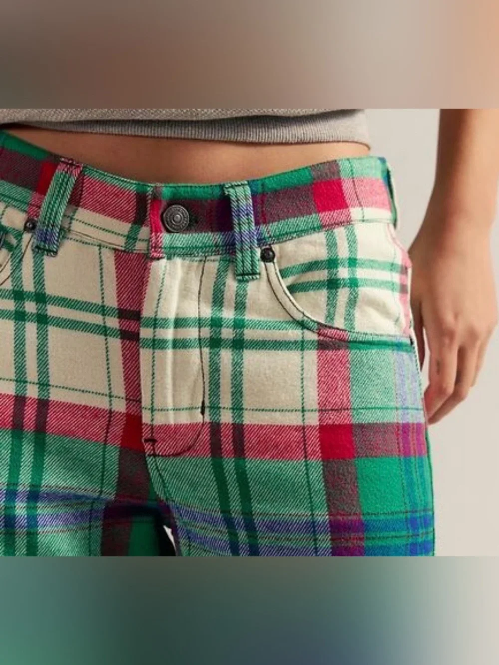 Free People We The Free Cheers Pants. NWT. Green